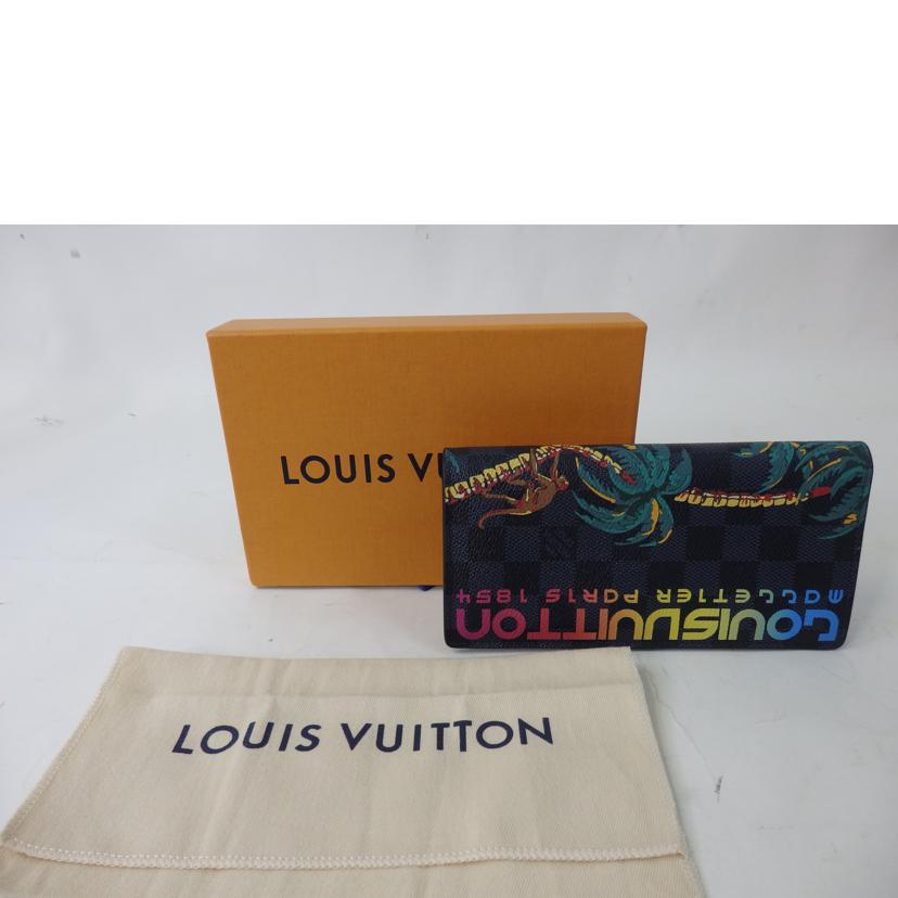 ＬＶ　 ルイヴィトン/ポルトフォイユ　ブラザ／パームツリーサーフ／ダミエコバルト　/N63509//TA1***/Aランク/84