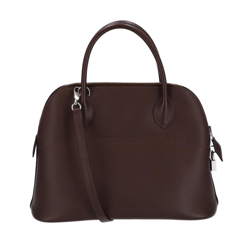 ＨＥＲＭＥＳ エルメス/ボリード３１／ヴォーエプソン／カフェ／ＳＶ金具//□K U.68/Aランク/75