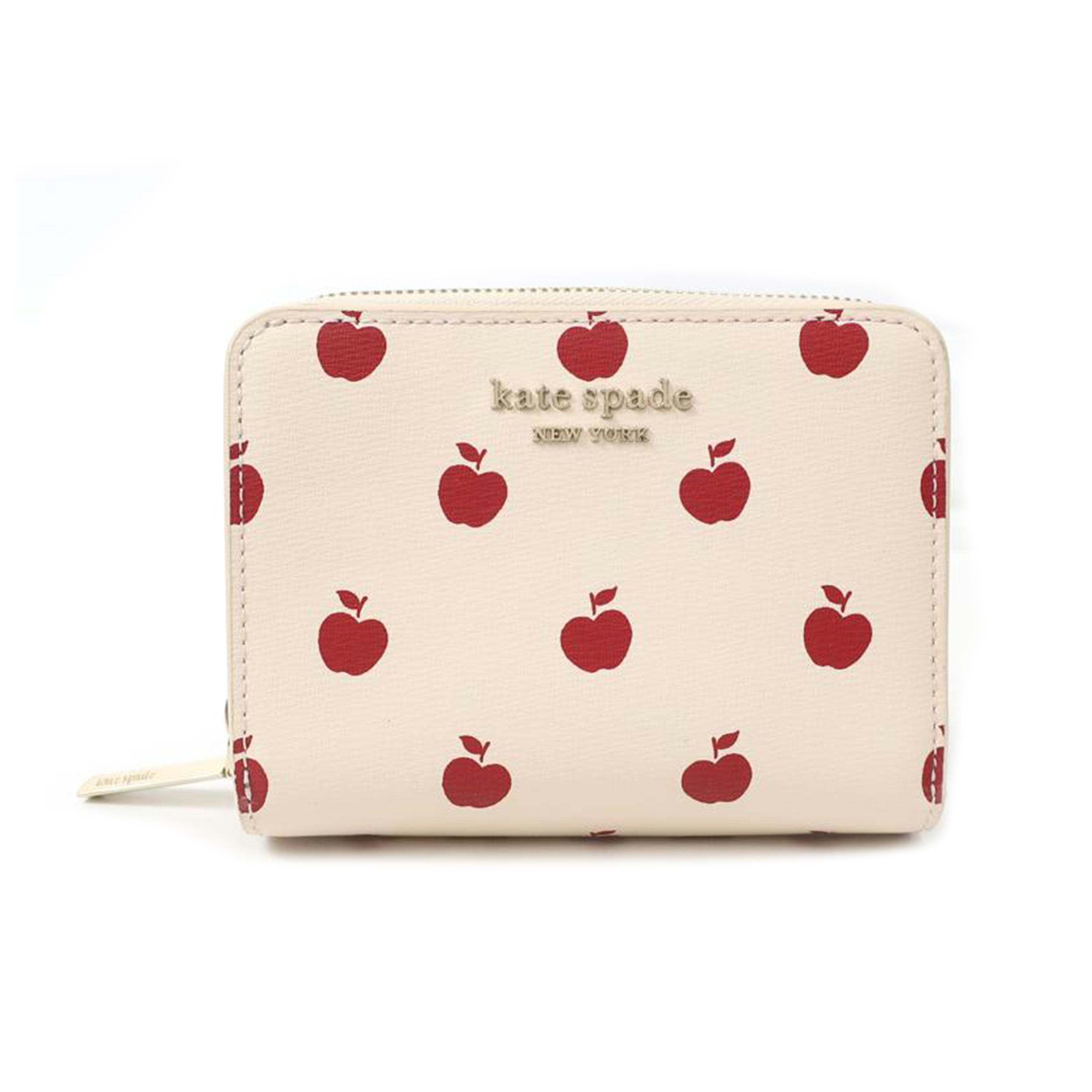 ケイトスペード Kate Spade /二つ折り財布　　りんご柄　アップル//Aランク/65