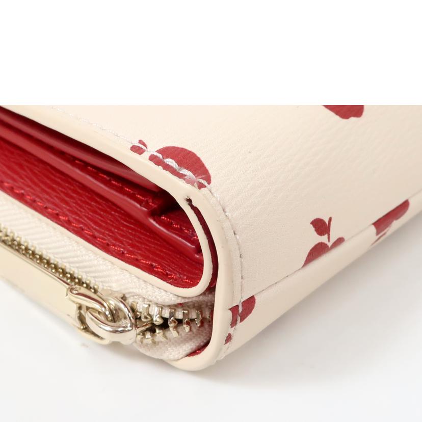 ケイトスペード Kate Spade /二つ折り財布　　りんご柄　アップル//Aランク/65