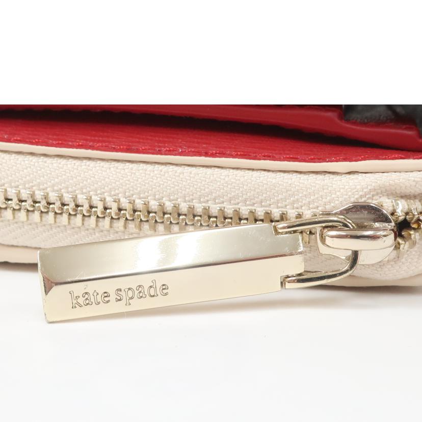 ケイトスペード Kate Spade /二つ折り財布　　りんご柄　アップル//Aランク/65