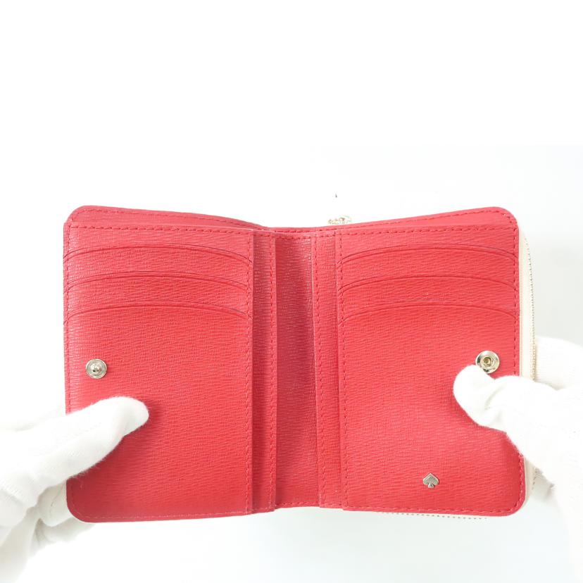 ケイトスペード Kate Spade /二つ折り財布　　りんご柄　アップル//Aランク/65