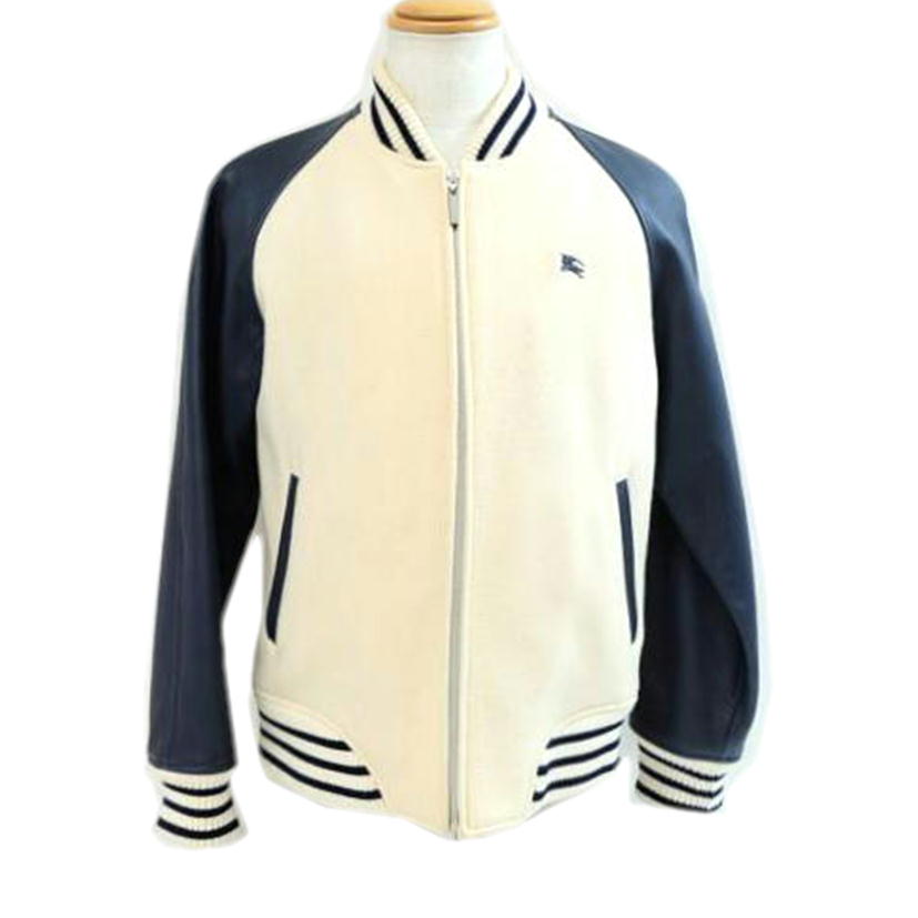 ＢＵＲＢＥＲＲＹ　ＢＬＵＥ　ＬＡＢＥＬ　 ﾊﾞｰﾊﾞﾘｰﾌﾞﾙｰレーベル/レザー切り替えスタジャン/FCK48-520-02//Bランク/71