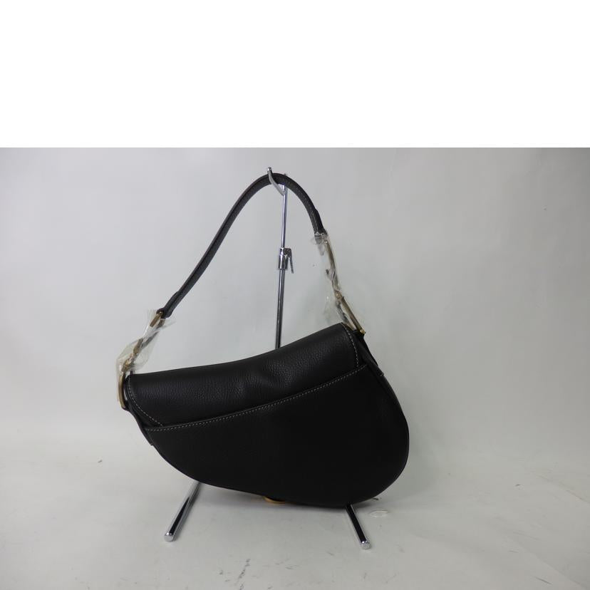 Ｃｈｒｉｓｔｉａｎ　Ｄｉｏｒ クリスチャンディオール/サドルバッグ／レザー／黒//01R******/Aランク/84