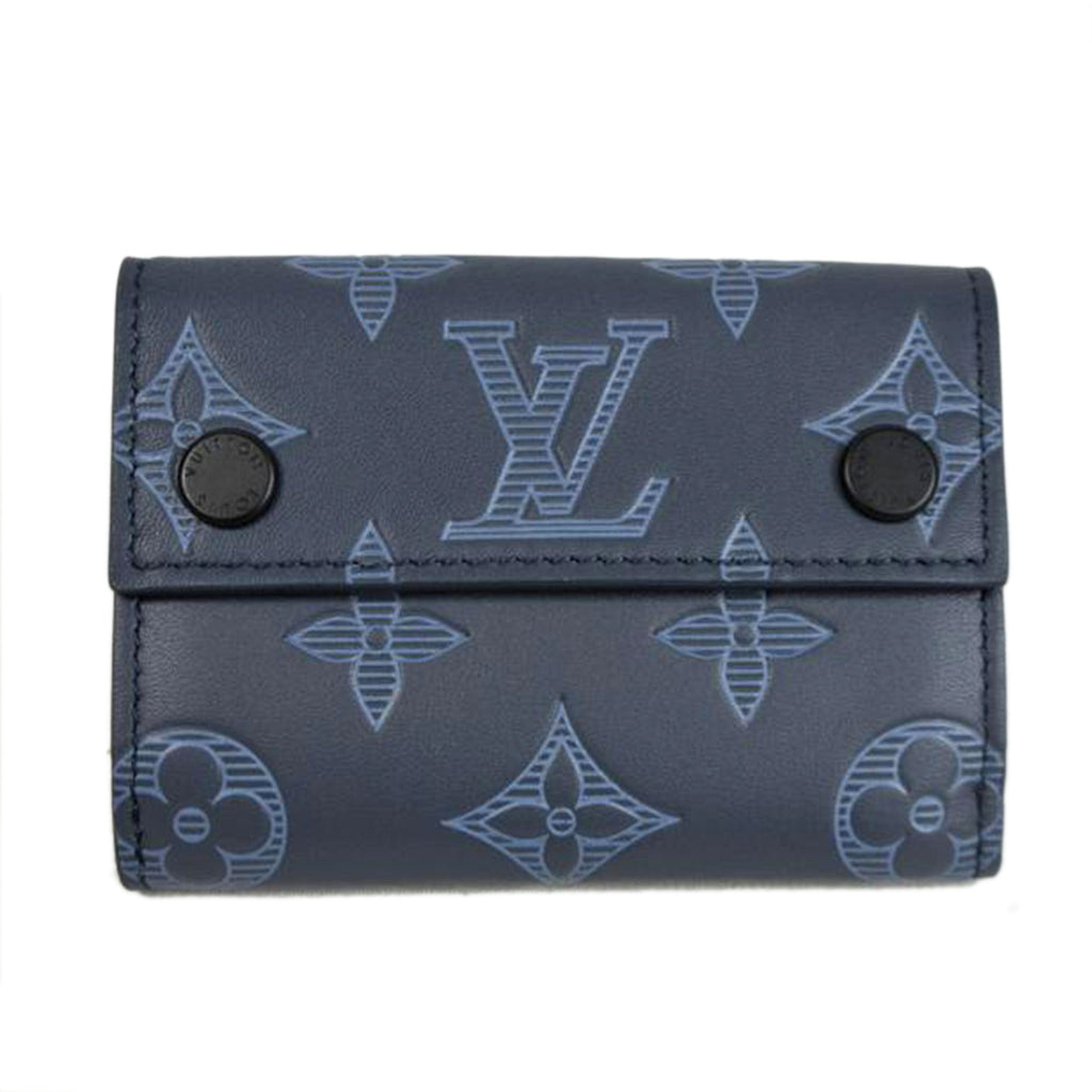 直販直営☆ LOUIS VUITTON ルイヴィトン ディスカバリーコンパクトウォレット タイガラマ コバルトブルー M67620 三つ折り財布 A50343 モノグラムライン