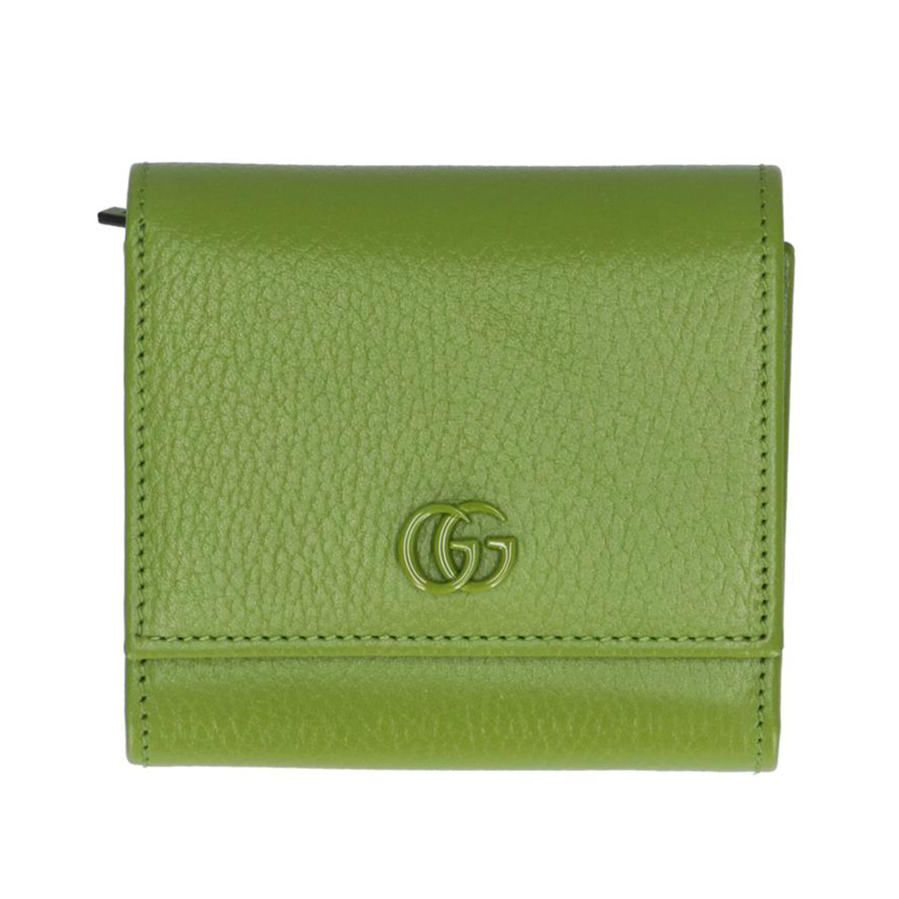 ＧＵＣＣＩ グッチ/ＧＧマーモントミディアムウォレット／グリーン／２０２３/598587//041*/SAランク/75