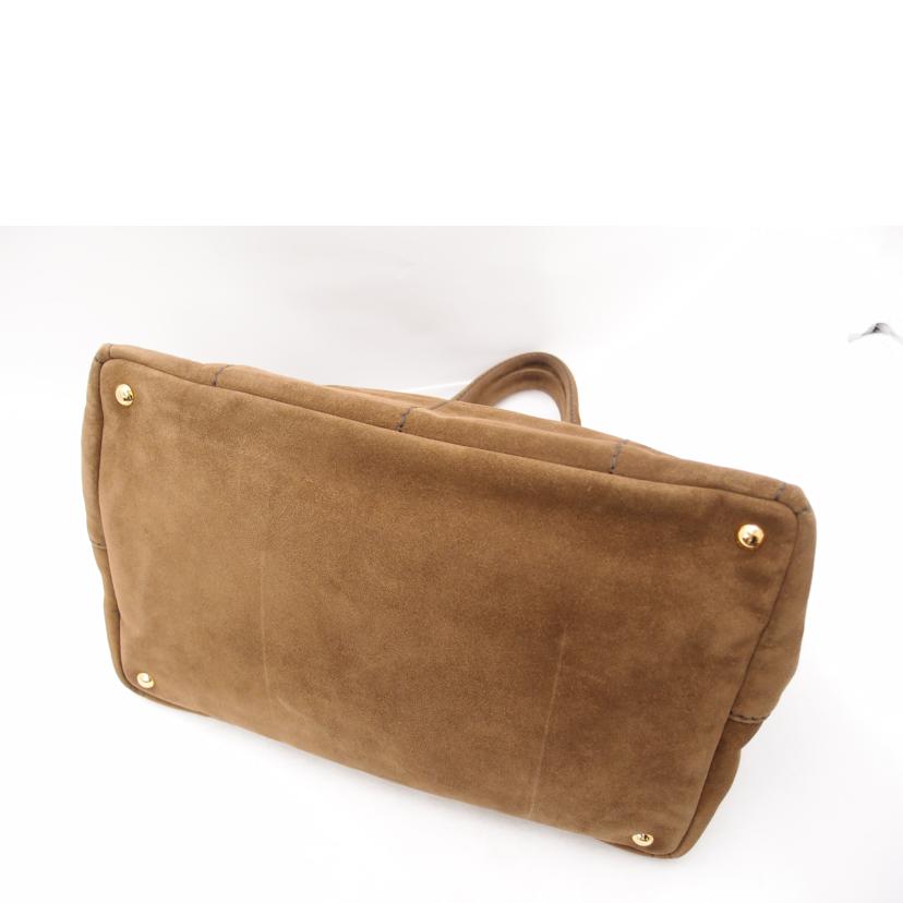ＰＲＡＤＡ　 プラダ　トートバック　ハンドバック　茶　レディース/カナパ／スウェード／ブラウン//110/Aランク/69