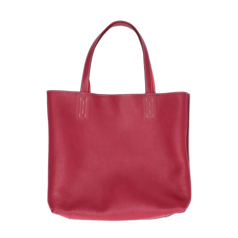 ＨＥＲＭＥＳ エルメス　トートバッグ　ハンドバッグ　2000年頃製造/ドゥブルセンス／トリヨンクレマンス／ルージュカサック／弊社見立て/062270CA//□D刻印/ABランク/75