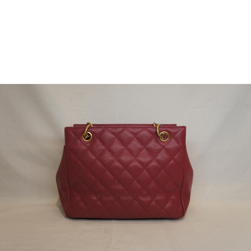 ＣＨＡＮＥＬ シャネル/キャビアスキンチェーントートマトラッセココマークレッド//640****/ABランク/92