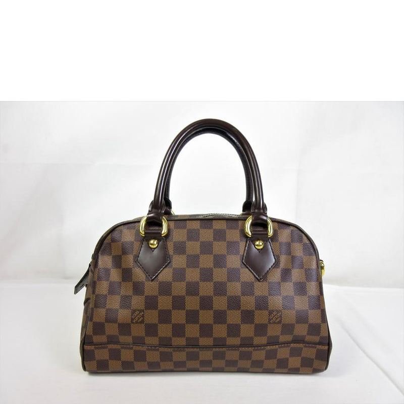 未使用 展示品 ルイ ヴィトン LOUIS VUITTON ダミエ ドゥオモ ハンド バッグ エベヌ N60008 ゴールド 金具 VLP 90201652