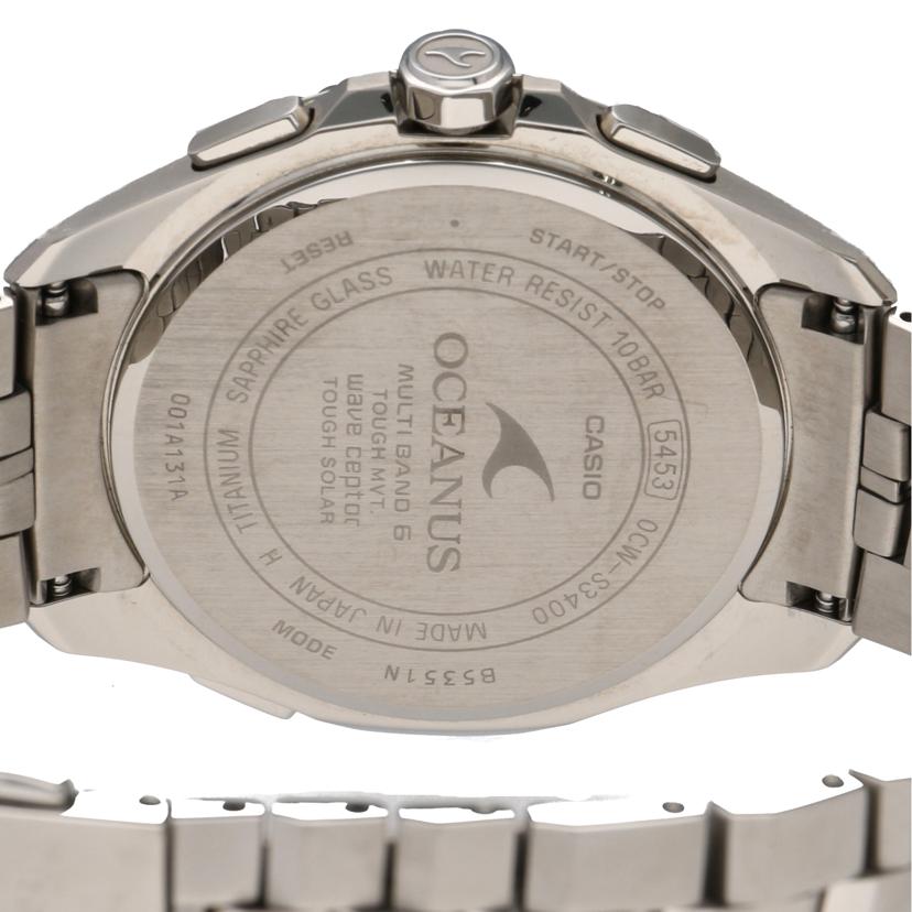 ＣＡＳＩＯ カシオ/ＯＣＥＡＮＵＳ　Ｍａｎｔａ／ＳＳ／タフソーラー/OCW-S3400-1AJF//ABランク/75