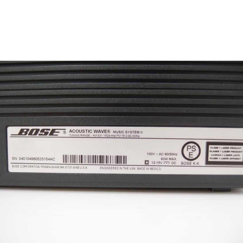 BOSE ボーズ/パーソナルオーディオシステム/Acoustic Wave music system II//040104980520154AC/Aランク/69