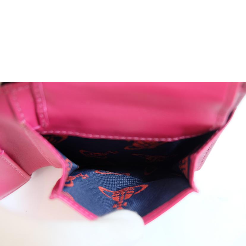 　　Ｖｉｖｉｅｎｎｅ．Ｗ ヴィヴィアンウエストウッド/レザー二つ折財布/730V11V//Bランク/71