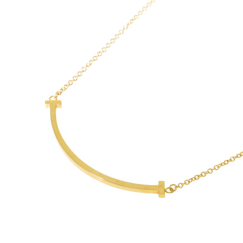 ＴＩＦＦＡＮＹ＆Ｃｏ． TIFFANY＆Co./ＡＵ７５０／Ｔスマイルネックレス／スモール　ＹＧ/3.0//41-46cm/ABランク/75