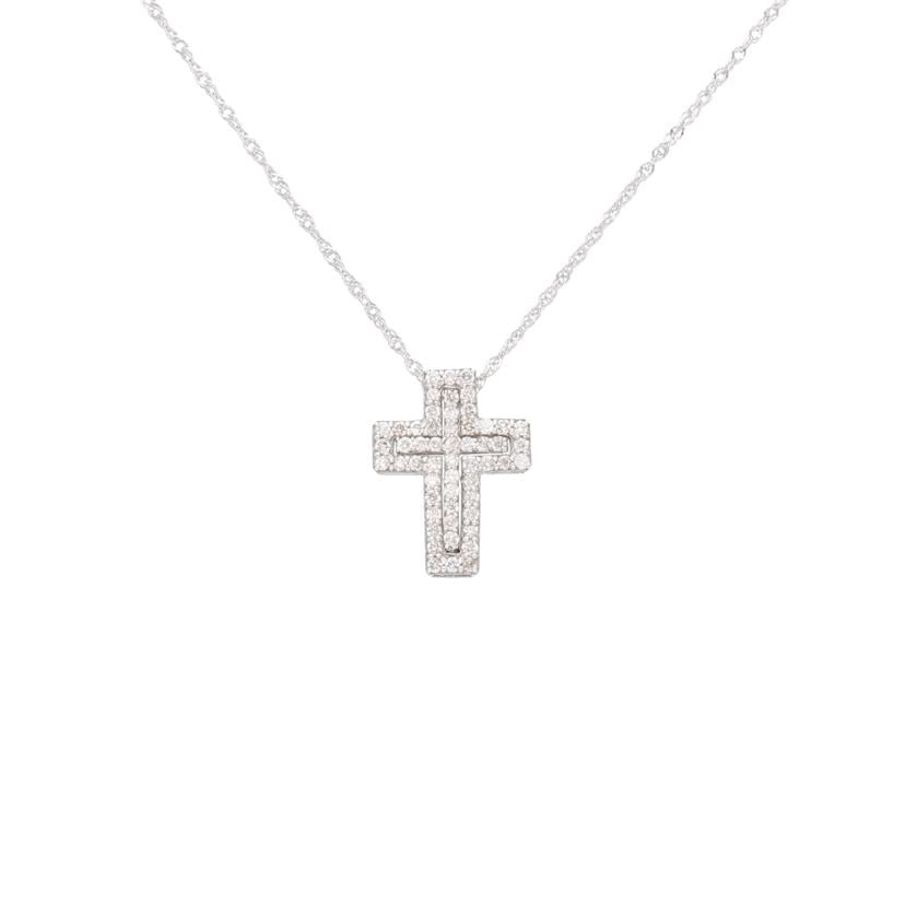 /　Ｋ１８ＷＧダイヤネックレス０．３０ｃｔ//Aランク/75