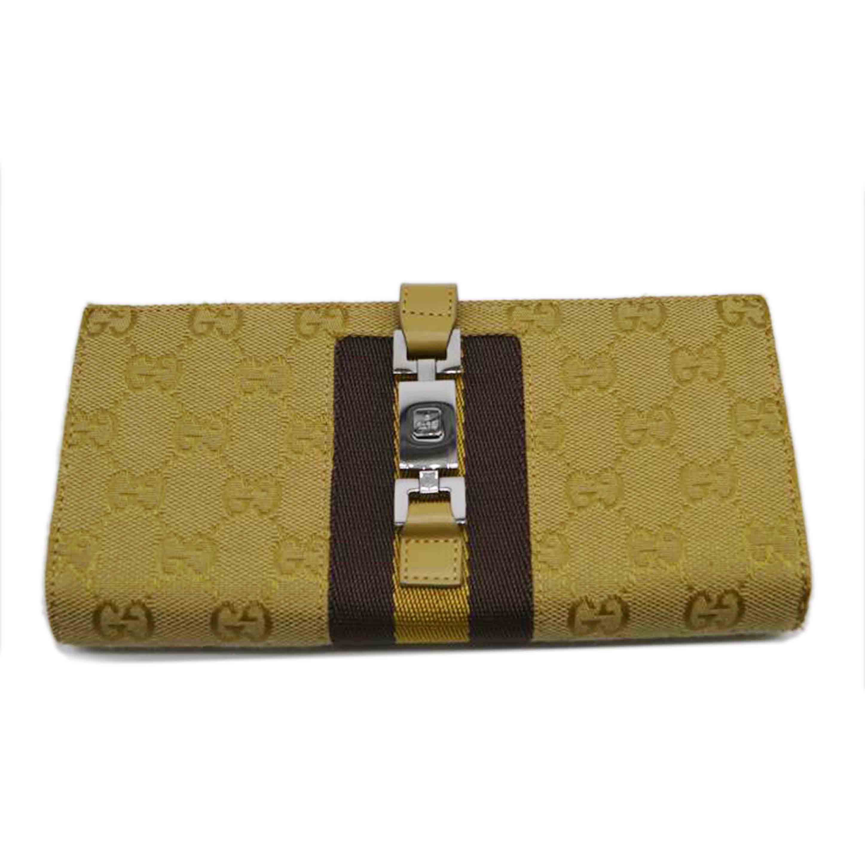 ＧＵＣＣＩ グッチ/ＧＧキャンバスジャッキーレザー長財布/213313//154**/ABランク/89