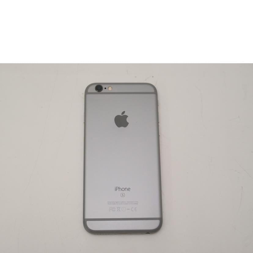 Ａｐｐｌｅ／ｄｏｃｏｍｏ アップル/ドコモ/ｉＰｈｏｎｅ　６ｓ　６４ＧＢ　スペースグレイ／スマートフォン/MKQN2J/A//FRDVT0GNGRY9/ABランク/69