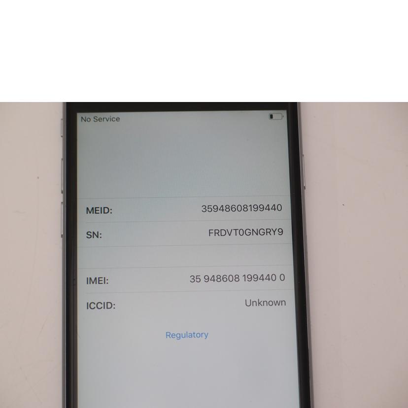 Ａｐｐｌｅ／ｄｏｃｏｍｏ アップル/ドコモ/ｉＰｈｏｎｅ　６ｓ　６４ＧＢ　スペースグレイ／スマートフォン/MKQN2J/A//FRDVT0GNGRY9/ABランク/69