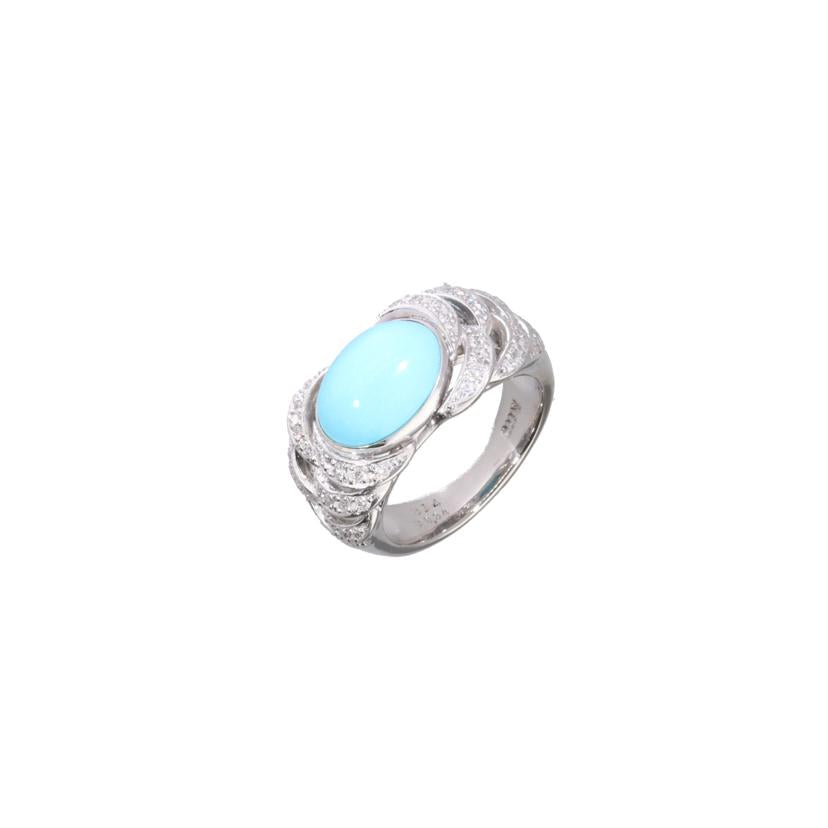 /　ＰＴ９００ターコイズダイヤリング３．１４／Ｄ０．３４ｃｔ　//Aランク/75