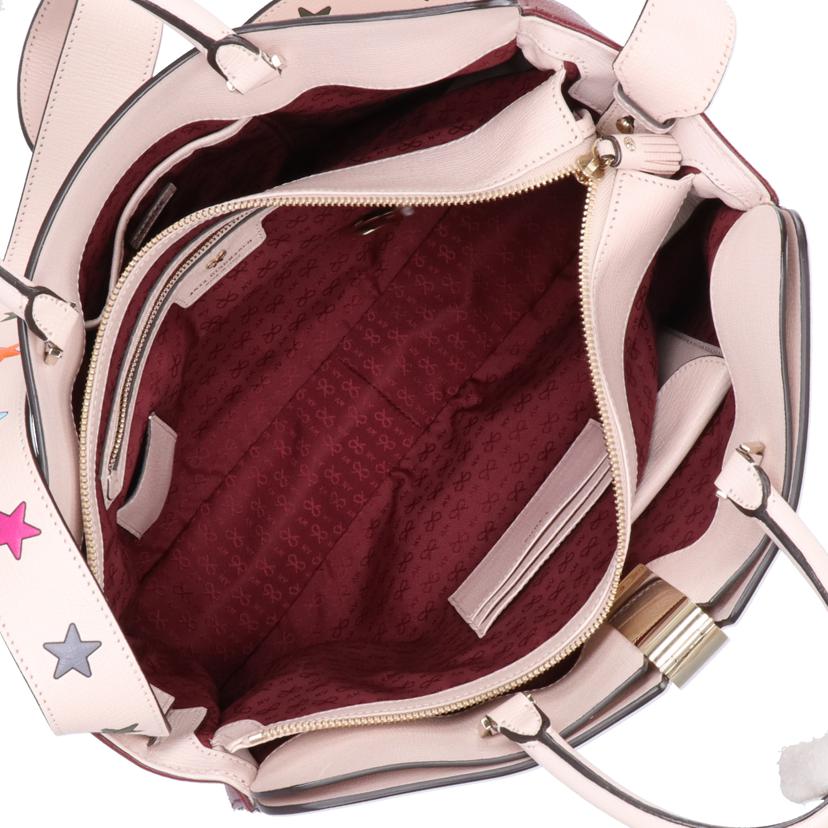 ＡＮＹＡ　ＨＩＮＤＭＡＲＣＨ　 ｱﾆﾔﾊｲﾝﾄﾞﾏｰﾁ　ANYA HINDMARCH ２WAYハンドバック　ピンクベージュ　レディース/２ＷＡＹハンド／ピンクベージュ//ABランク/37