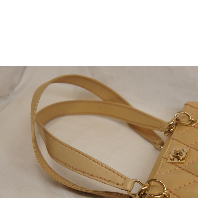 ＣＨＡＮＥＬ シャネル/ラムスキンワイルドステッチチェーントートベージュ//779****/Bランク/92