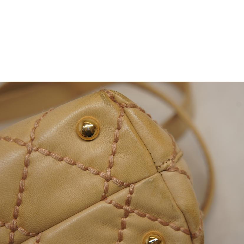 ＣＨＡＮＥＬ シャネル/ラムスキンワイルドステッチチェーントートベージュ//779****/Bランク/92