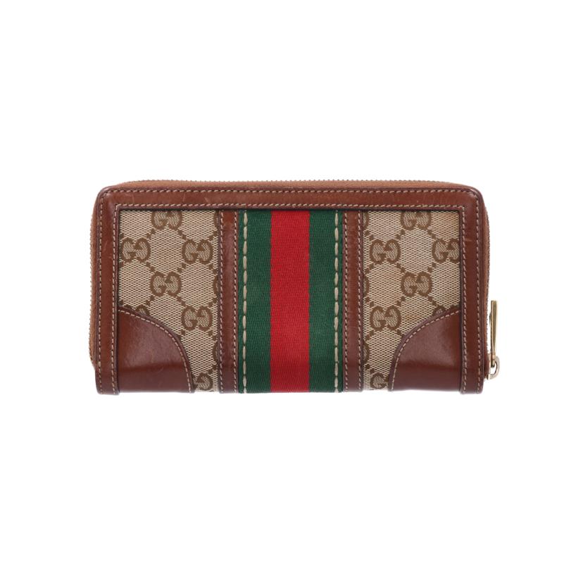 ＧＵＣＣＩ グッチ/ｂｅｅ　シェリーラインＧＧキャンバス長財布/406754//203***/Bランク/75